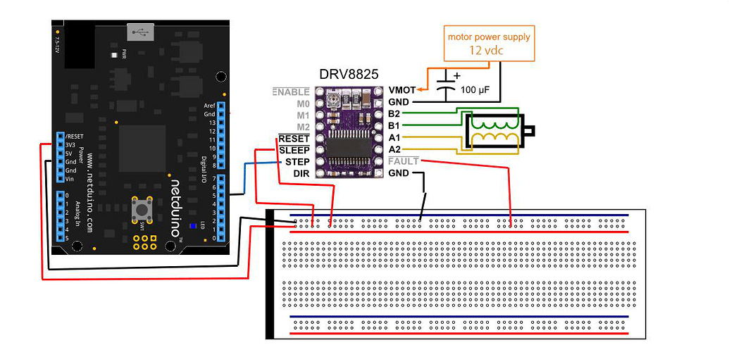 Drv8825 схема модуля