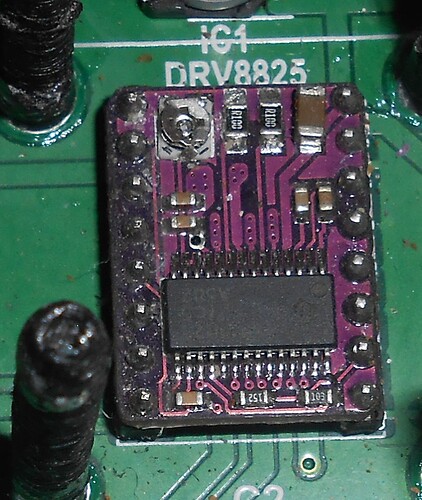 Stepper Motor CRTL Interfacem Driver Chip Close Up