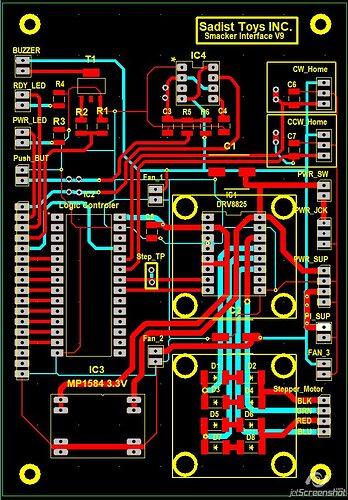 Stepper Motor CRTL Interface PCB