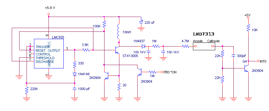 ATtiny26 Geiger counter schematic and code - Electronics - Pololu Forum