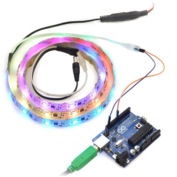 Arduino Uno w/ Addressable RGB 60-LED Strip, 5V, - Other Pololu products - Pololu Forum
